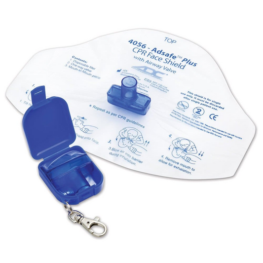 Adsafe™ Plus Face Shield with 1 Way Valve – Royal Blue